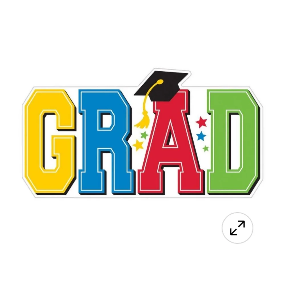 🆕 Colorful Celebration 2022 Graduation Photo Booth Kit, New